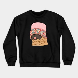 Lazy Pug Life Don't Wanna Do The Work Today Crewneck Sweatshirt